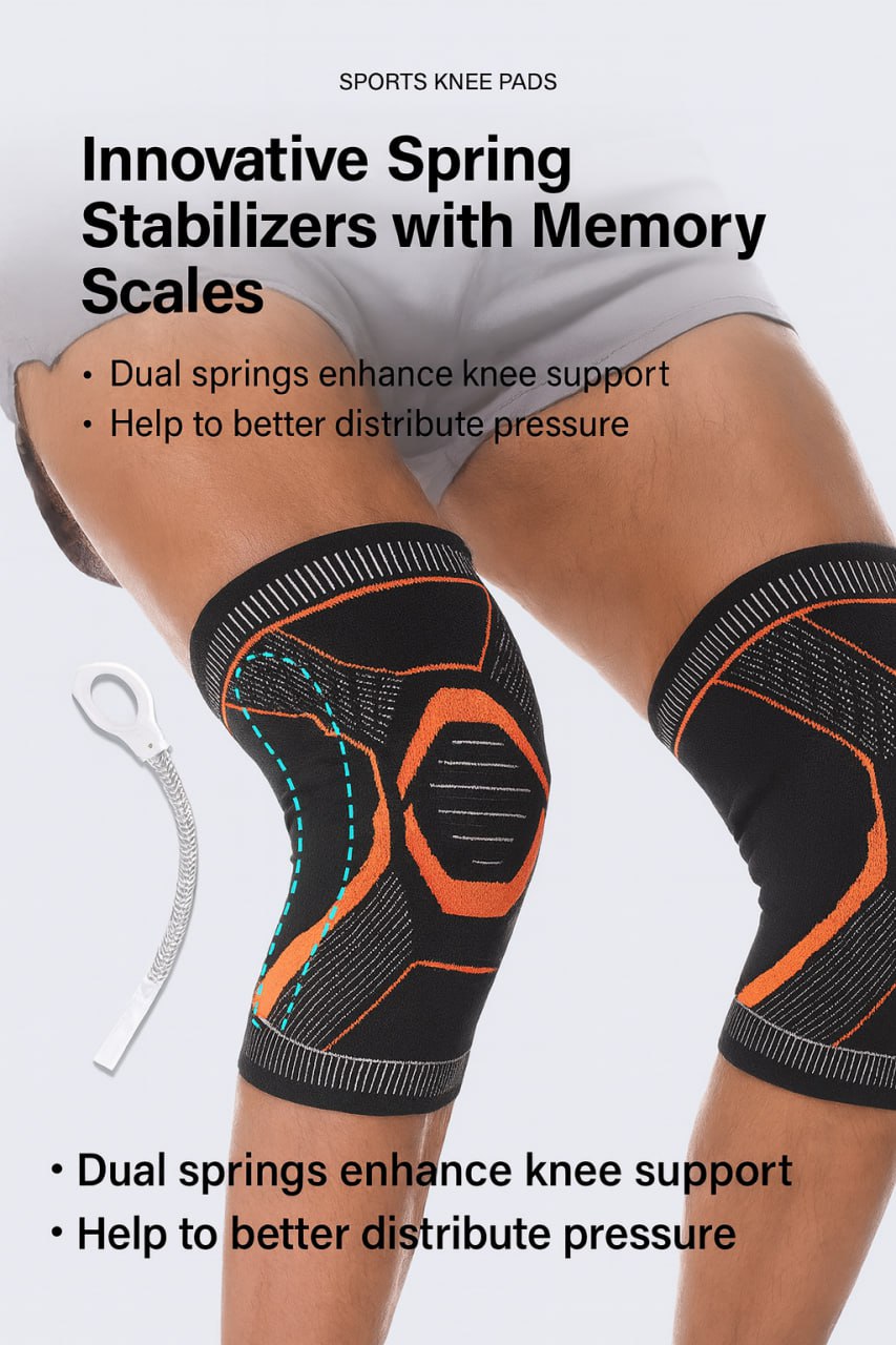 Nylon-Silicone Knitted Knee Support