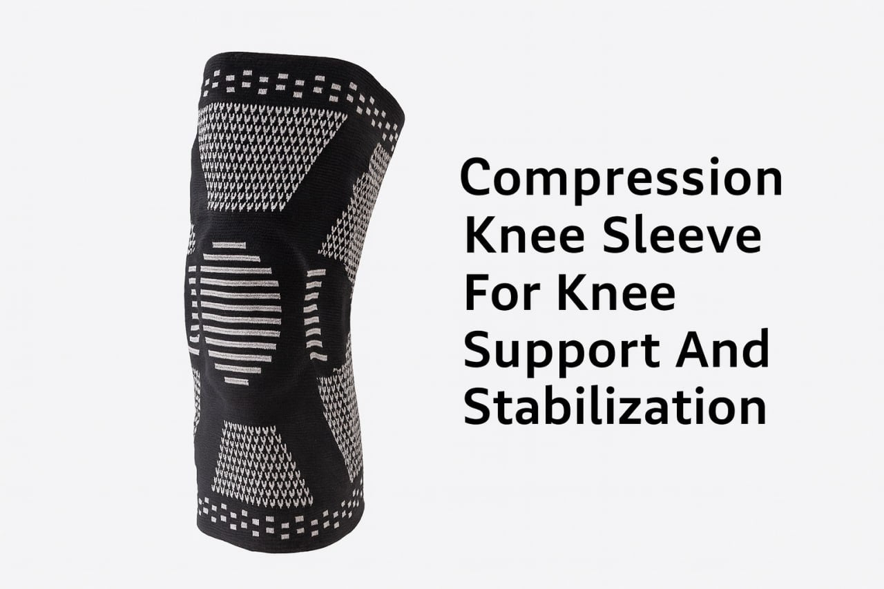 Copper-Spandex Fiber Silicone Knee Support