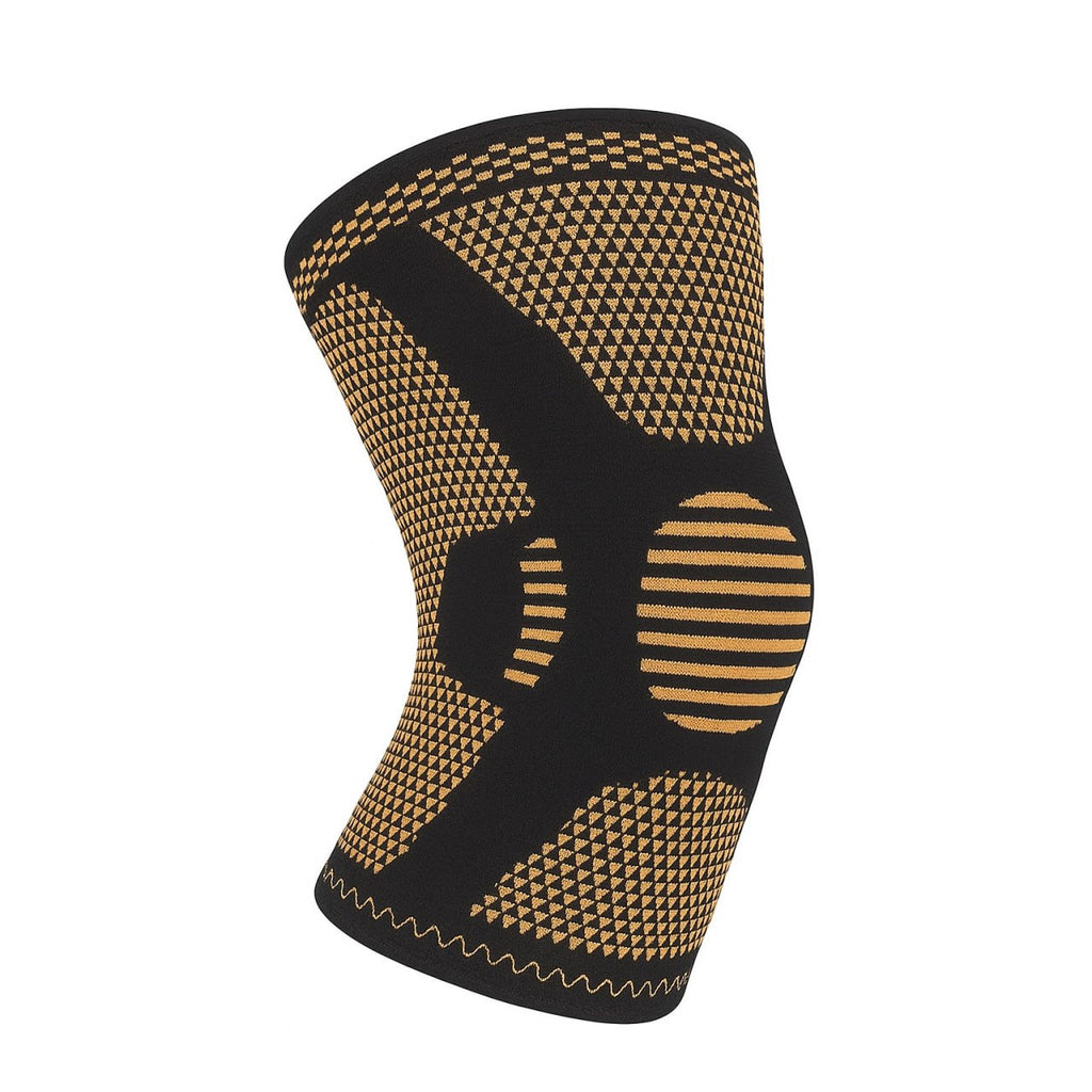 Copper-Spandex Fiber Silicone Knee Support